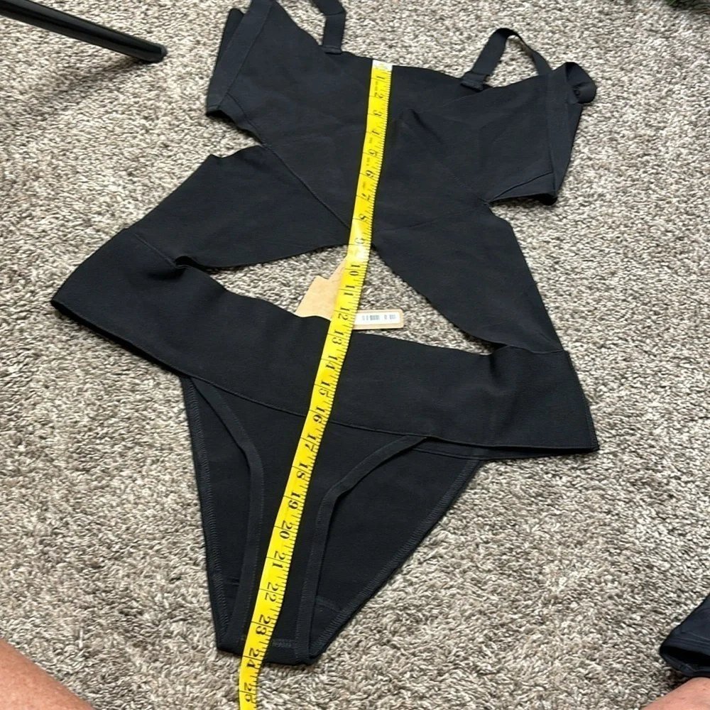 SKIMS Knit swim monokini onyx sz 2x